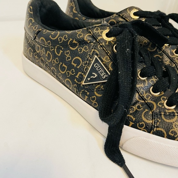 GUESS Black and GOLD Sneakers - Picture 14 of 15
